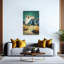 «Desert Home Organic Rustic Traditional Architecture Landscape», reproduction d'art murale-131396519