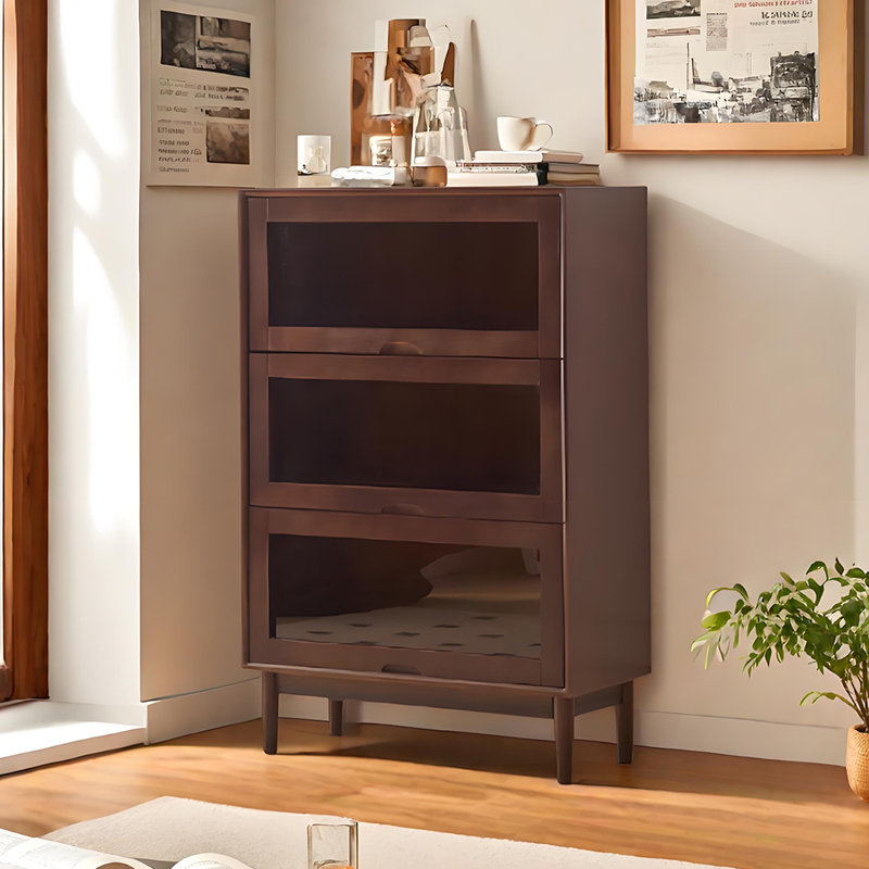 Lyncolle, (3 tablettes) H 47,24 po x l 31,5 po x P 13,78 po, Marron foncé