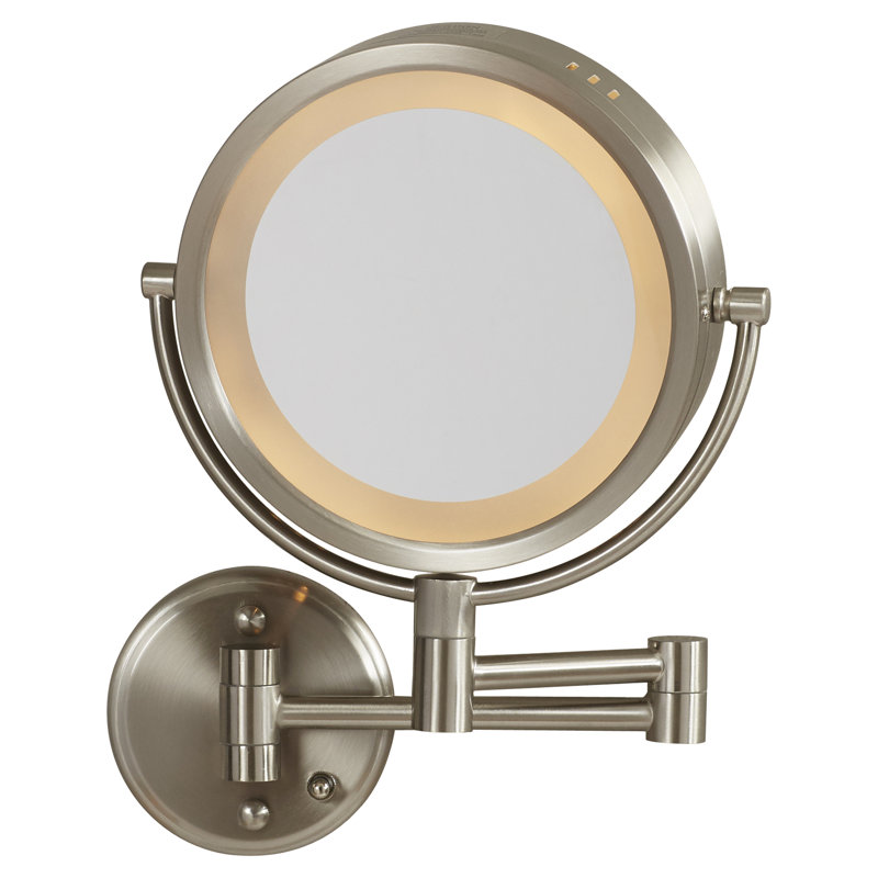 Miroir de maquillage mural lumineux 8,5 "Akaysia, Brossé