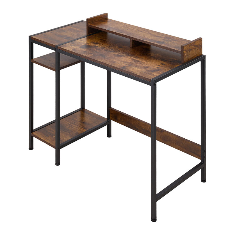 100Cm Rectangular with Hutch Computer Desk