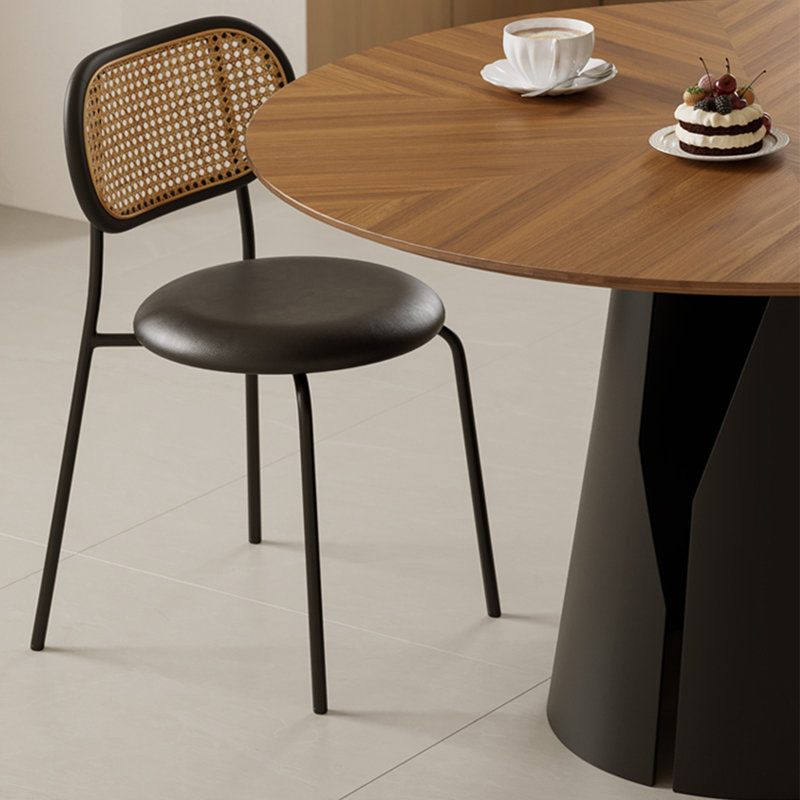 Ensemble de salle à manger moderne et minimaliste brun, H 29,53 po x L 47,24 po x l 47,24 po