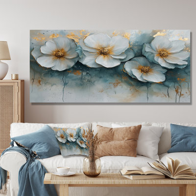 Imonie émeraude, tournesols sur marbre Rive II - tournesols, art mural