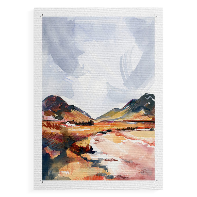Chromatique, paysages II - impression sur toile seulement - non encadrée, H 12 po x l 8 po