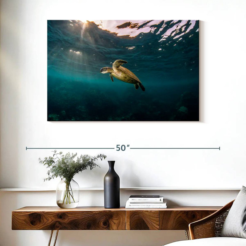 Ningaloo Reef Sea Turtle, 26" H x 39" W