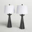 Ensemble de lampe de table noire Kitson
