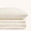 Ensemble de draps, draps 100% coton peigné, extra doux, respirant pour lit très grand avec poche profonde de 15 po, draps de luxe 4 pièces pour hôtel (ivoire)-87805300-87805302