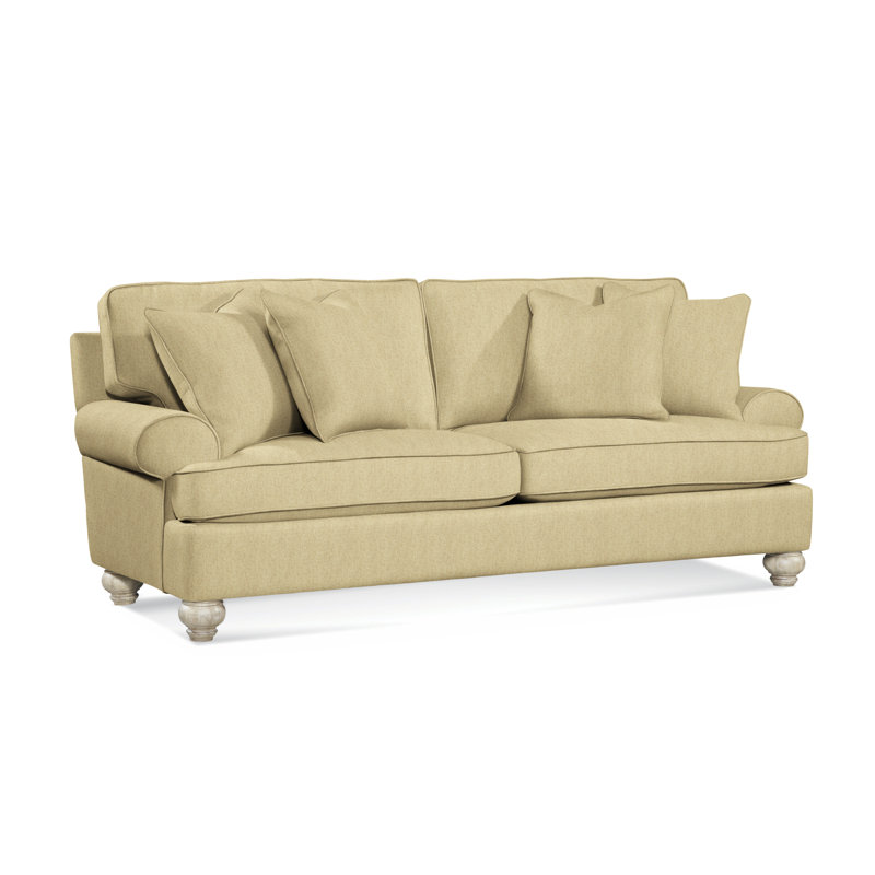 Artisan Landing Upholstered 86'' Sofa, Beige Sugar Performance; 0863-93, Sunweather