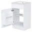 Meuble-lavabo blanc 18 po avec lavabo et tablette à porte réglable | Idée cadeau-69877896