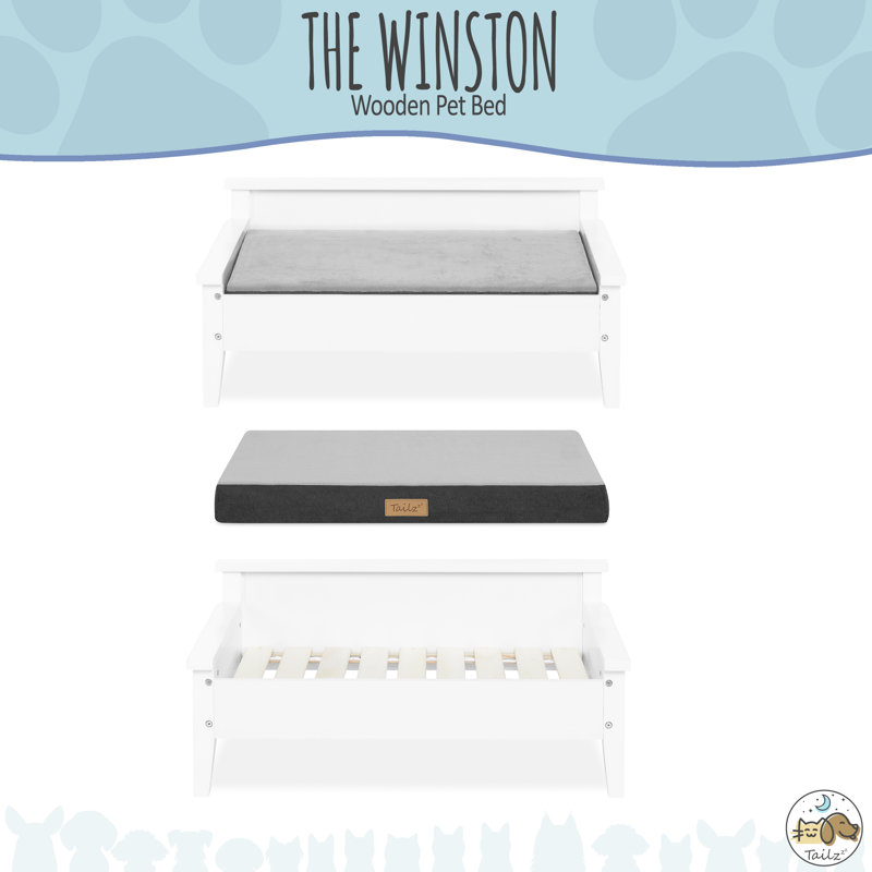  Pet Bed with Elevated Design, Small (20.25" W x 33.25" D x 14" H)