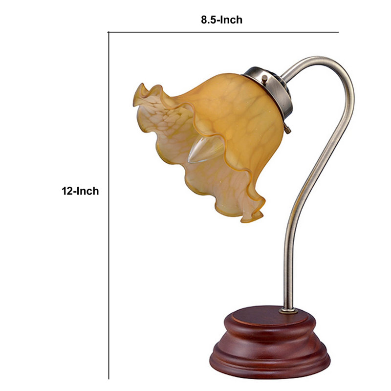 Lampe de table 12 "brune