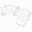 Canapé d'angle modulaire Cloud en forme de U, 7 places, 161,9 pouces (412 cm), sans assemblage-582616811-582616814