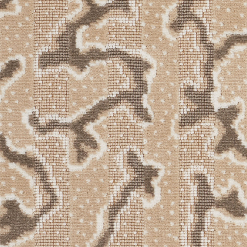 Tissu en velours Schumacher x Timothy Corrigan Corail, Champagne