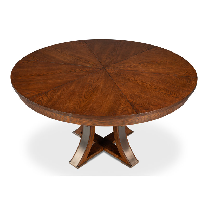 Tower Round Solid Oak Dining Table, Palladio