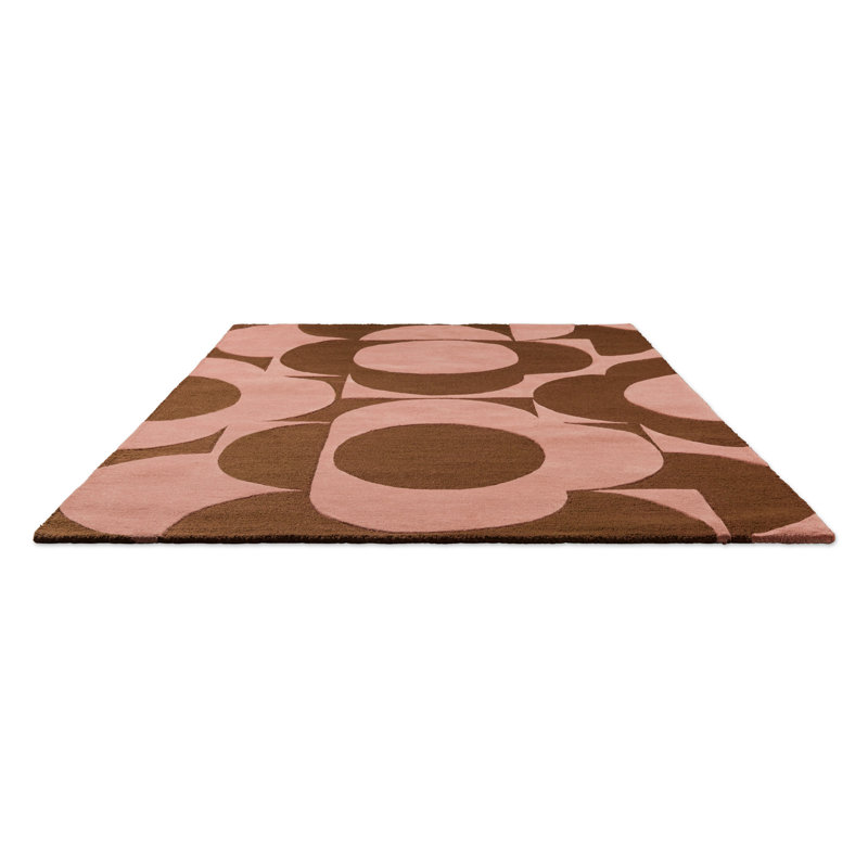 Hand Tufted Wool Floral Area Rug, Rectangle 5'3" x 7'6"