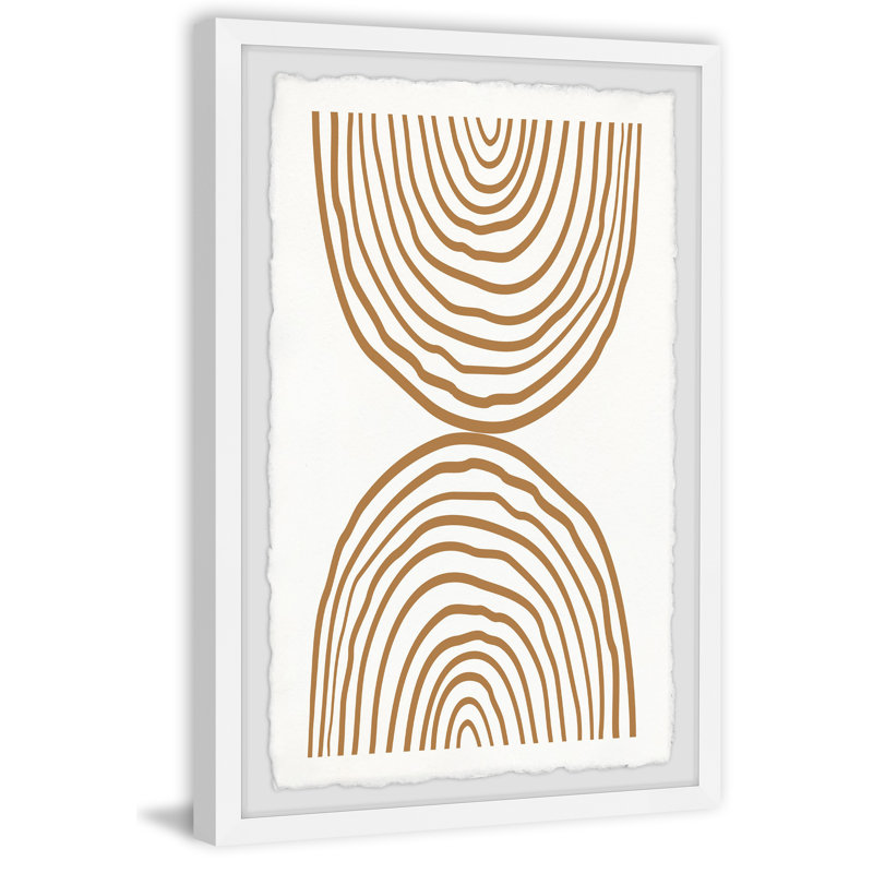 Circles Meet - Single Picture Frame Painting, 61cm H x 41cm W x 3.81cm D