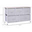 Cube de rangement à 5 tiroirs pour chambre à coucher - Gris Lit de rangement supplémentaire facilement L 40 po pour optimiser l'espace