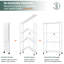 62cm W Metal Shelving Unit with Wheels-1544584038