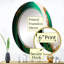 Green And Gold Crashing Waves I - Modern Spiral Wall Mirror-99568809