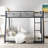 Twin Over Full Floor Bunk Bed, Modern Metal Bed, Easy Assembly, Noise Free-2094319066