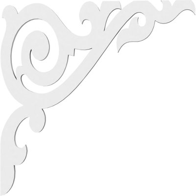 5/8"W X 18"D X 18"H Baile Architectural Grade PVC Bracket
