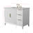 Lissandra 42" Single Bathroom Vanity In White With Engineered Stone Top