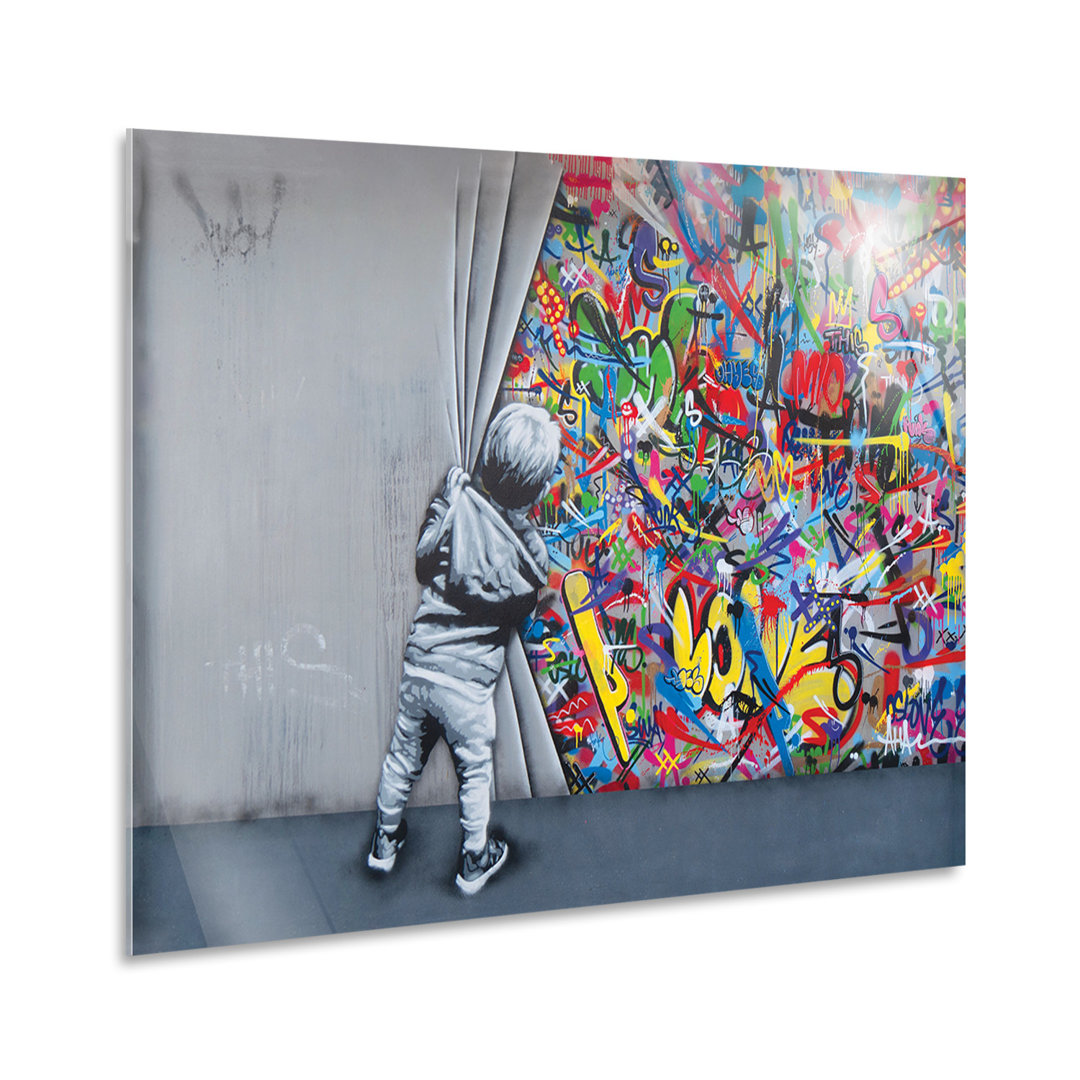 Glasbild Superhero Nurse von Banksy