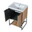 Meuble-lavabo autoportant avec lavabo en résine