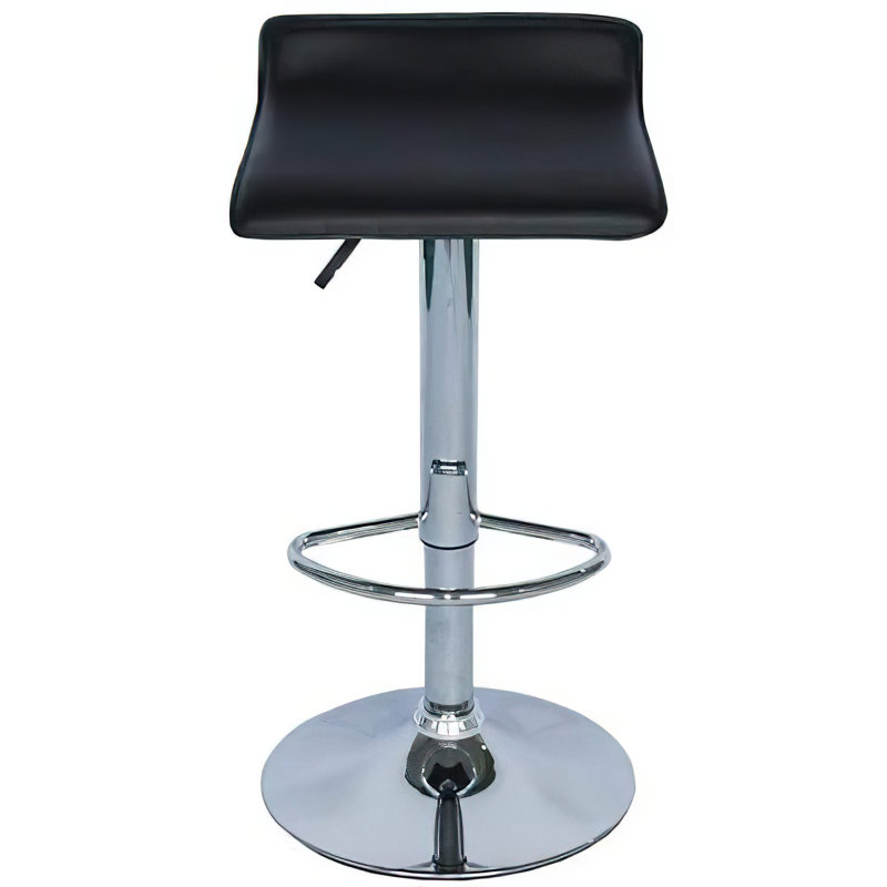 Tabouret pivotant à hauteur réglable, Noir