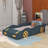 A Racing Car-Inspired Platform Bed With Built-In Wheels And Storage Compartments-107294696-107294695