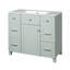 Meuble-lavabo 36 po avec lavabo simple en céramique, portes à fermeture douce, 4 tiroirs et tablette réglable