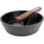 Cendrier à cigares en fonte pour patio extérieur - Repose-pieds encastré simple, Conception ronde martelée rustique, Élimination durable de cendres noires antirouille pour la zone de fumage du balcon de la cour
