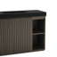 Meuble-lavabo sur pied en chêne fumé GALAN-126233439-126233442