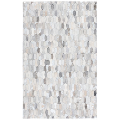 Belday Machine Woven Cowhide Area Rug
