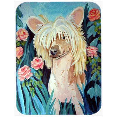 Planche à découper en verre rectangulaire à fleurs et fleurs east urban home