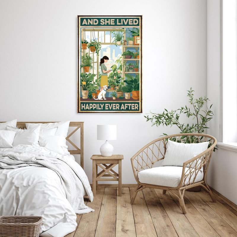 «Latia Plants And She Lived Happily Ever After», impression sur toile, H 20 po x l 16 po x P 1,25 po