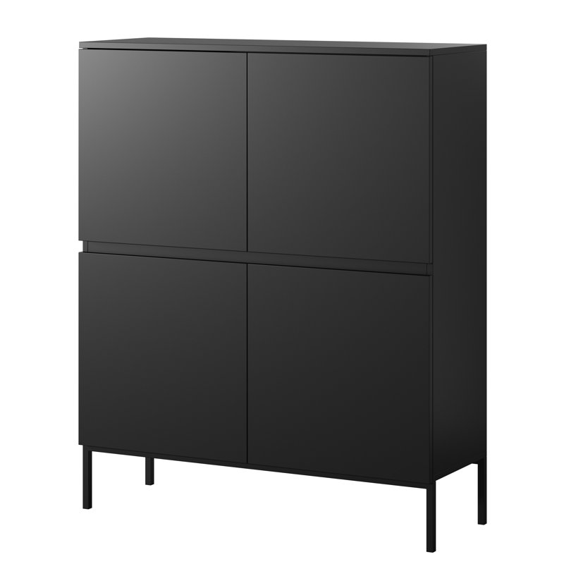 Madhwi 100cm Sideboard, Black/Black
