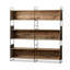 Industrial Rustic Wood and Metal Ladder Bookshelf