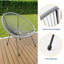 3-Piece Acapulco Wicker Patio Bistro Set With 2 Chairs & Glass Table-1525720874