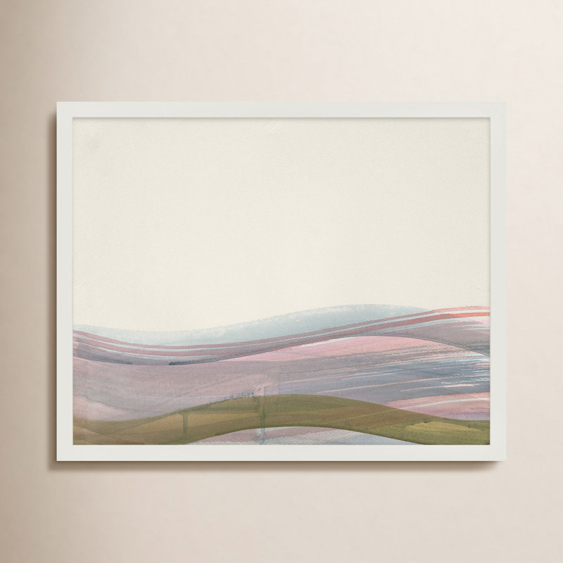 Codi ?Preliminary no. 4" by Beth James - Framed Wall Art, White Framed, 30" W x 24" H