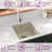 vidaXL Granite Kitchen Sink Single Basin Beige-119892951