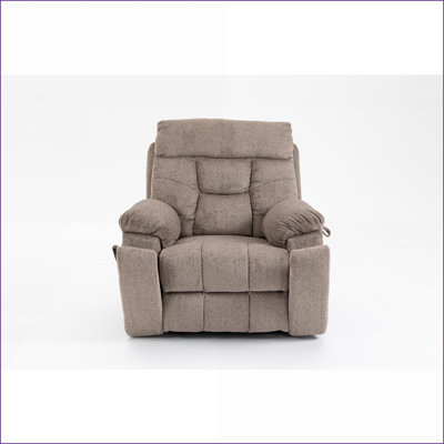 Lift Recliner Chair, Extra Large 400 LBS Capacity with Heating &amp; Massage, 180° Flat Lay, Dual OKIN Motors | Light Brown Chenille