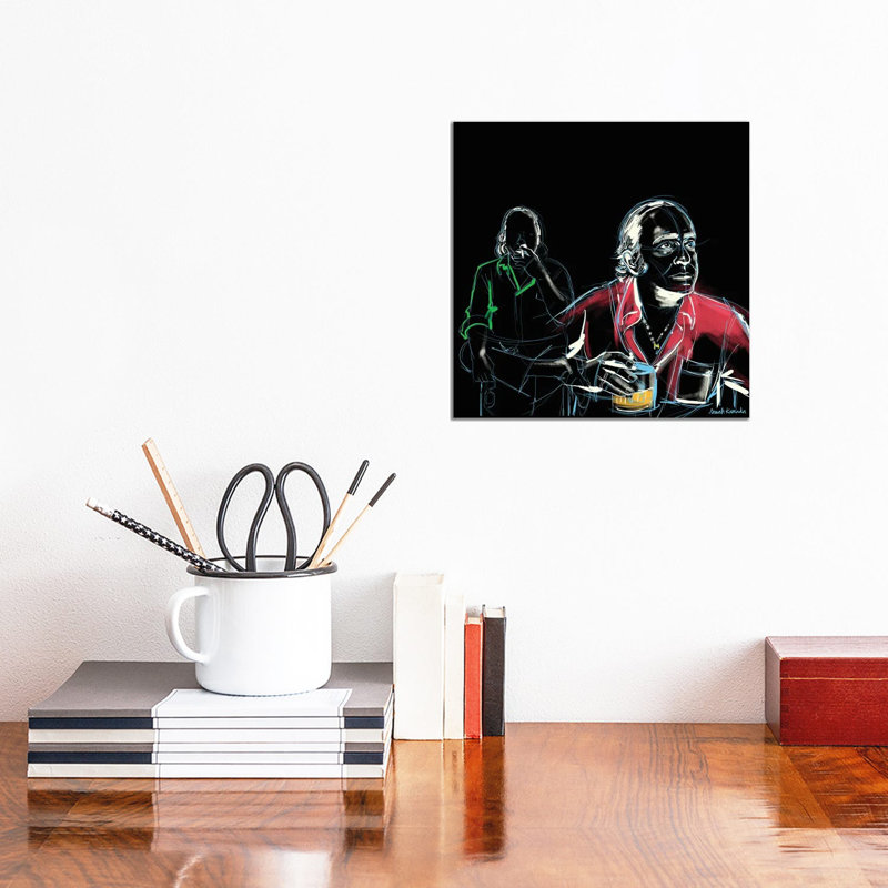 Man Drink by Sarah Kamada - Gallery-Wrapped Canvas Giclée on Canvas, 30.48 cm H x 30.48 cm W, No Frame