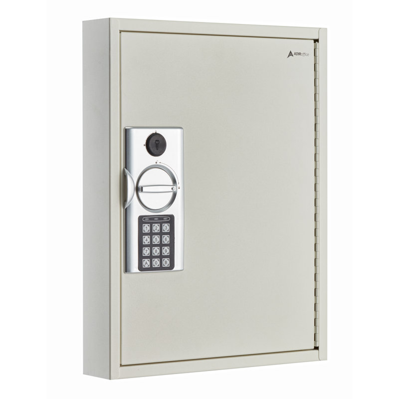 Key Cabinet with Digital Lock, White