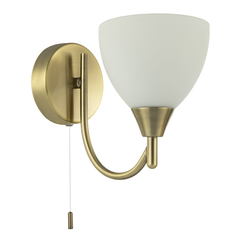 Armed Sconce, Antique Brass