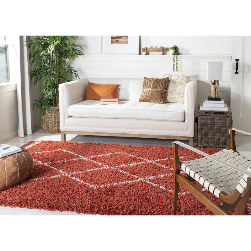 Caughfield Pro Lux Shag 400 Performance Geometric Rug, Rectangle 5' x 8'