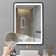 24X30 Inch LED Black Framed Wall Mount Medicine Cabinet With Mirror Anti-Fog Function 3 Colours With Light