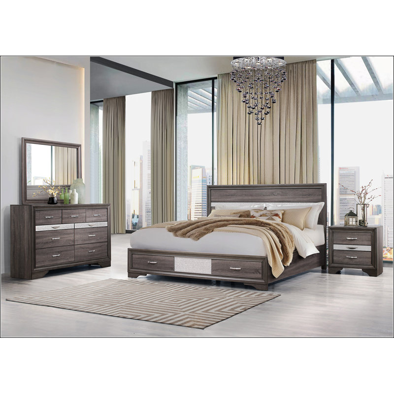Grey Full Bed, Full