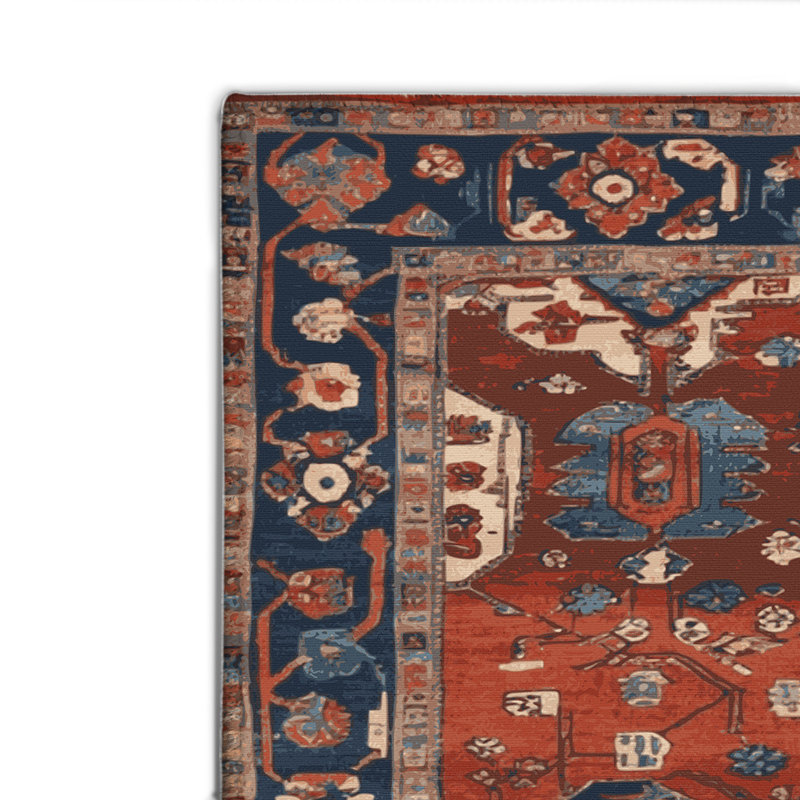 Tapis turc intérieur et extérieur brun, Rectangulaire 2 pi x 3 pi