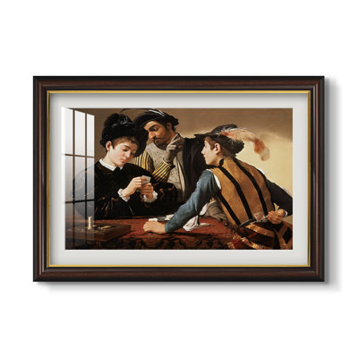 Les Tricheurs, vers 1594 - Caravage - Estampe encadrée sur mesure