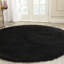 Tapis noir tissé à plat à la main Angeliya-19276458